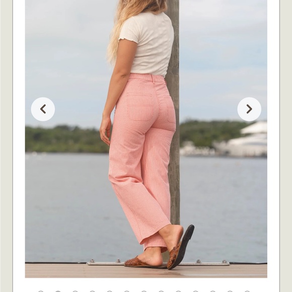 Mollusk Painter Pants pink railroad stripe - Picture 8 of 15